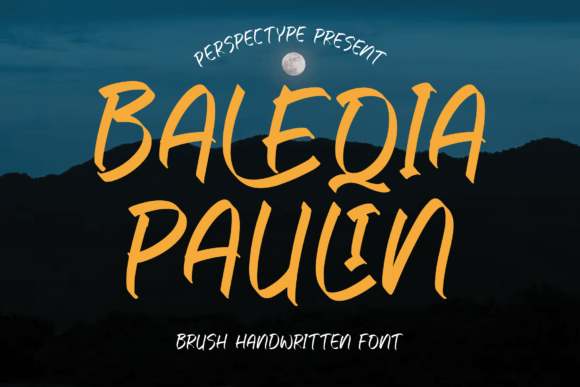 Baleqia Paulin: A Handwritten Brush Font for Web Design