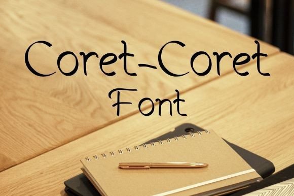 Coret Coret: A Whimsical Handwritten Font for Makers