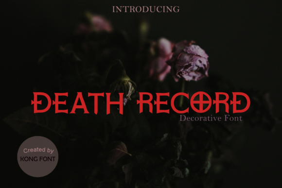 Death Record Font for Bold Web Headers
