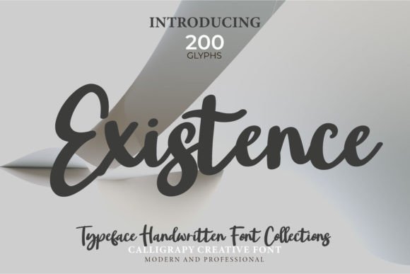 Existence: A Bold Script Handwritten Font for Editorial Design