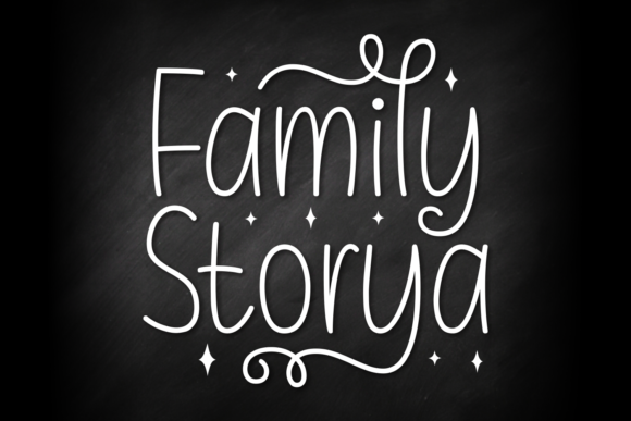 Family Storya: A Minimalist Handwritten Typeface