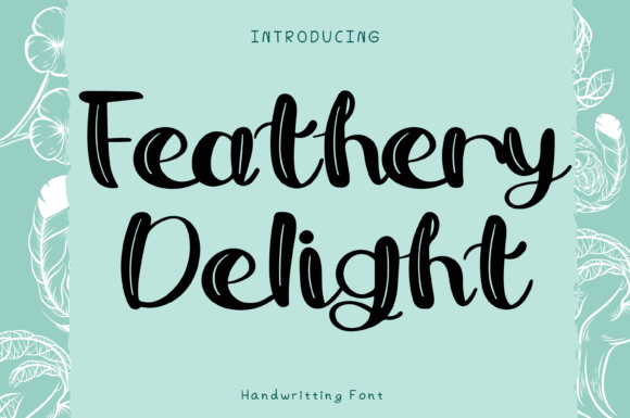 Feathery Delight: A Whimsical Typeface for Brands