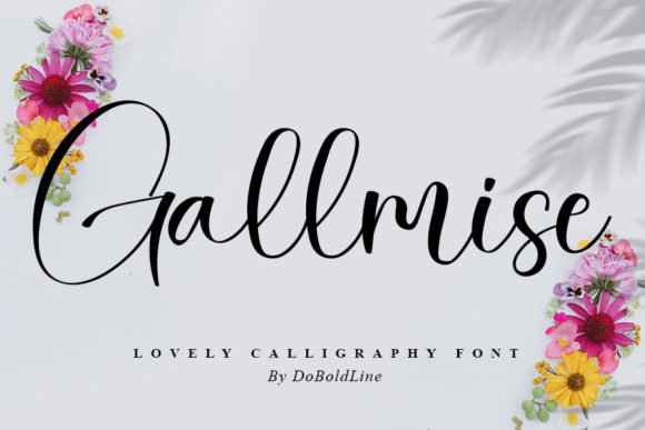 Gallmise: A Stylish Handwritten Font for Crafters