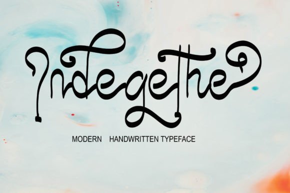 Indegethe: The Handwritten Font for Digital Brands