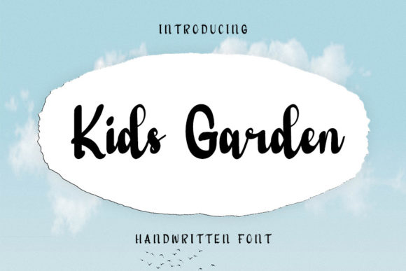 Kids Garden: A Stylish Handwritten Font for Editorial Design
