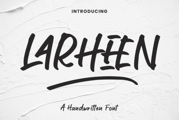 Larheen: A Modern Handwritten Font for Web Design