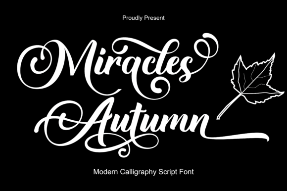 Miracles Autumn: A Romantic Script Font for Makers