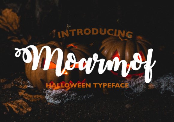 Moarmof Typeface for Spooky Campaign Headlines