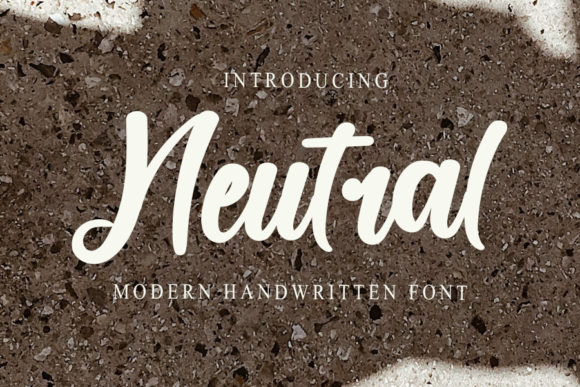 Neutral: A Modern Script Font for Web Design