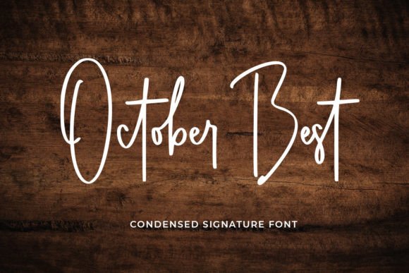 October Best: The Condensed Signature Font for Brands