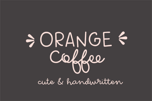Orange Coffee Font for Polished Branding
