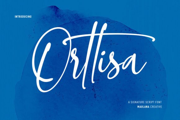 Orttisa: Elegant Script Font for Designers