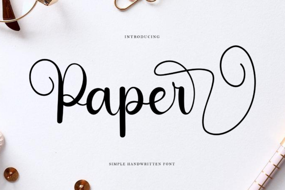 Paper: A Smooth Script Font for Web Design