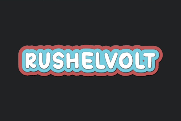 Rushelvolt: A Natural Handwritten Font for Editorial Design