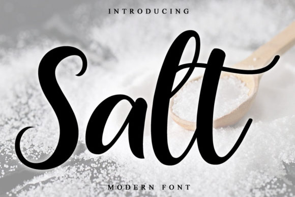 Salt: A Script Handwritten Font for Small Business Branding