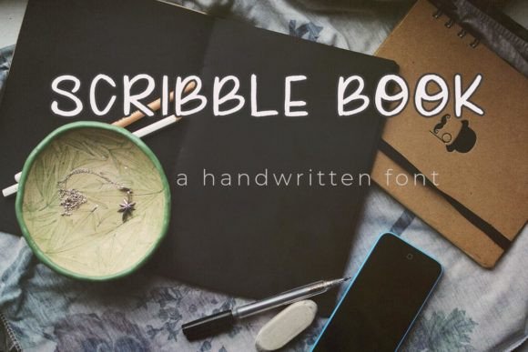 Scribble Book Font for Small Business Branding