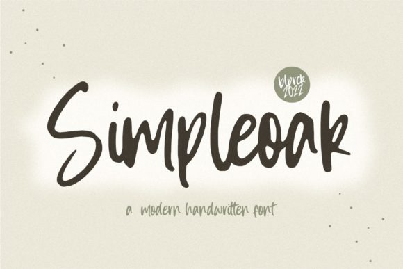 Simpleoak Font for Vintage Campaign Design
