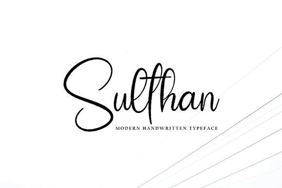 Sulthan: The Elegant Script Handwritten Font for Makers