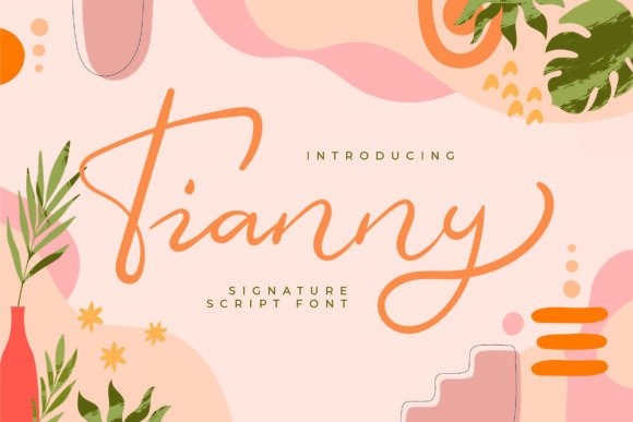 Tianny: A Script Handwritten Font for Elegant Editorial Design