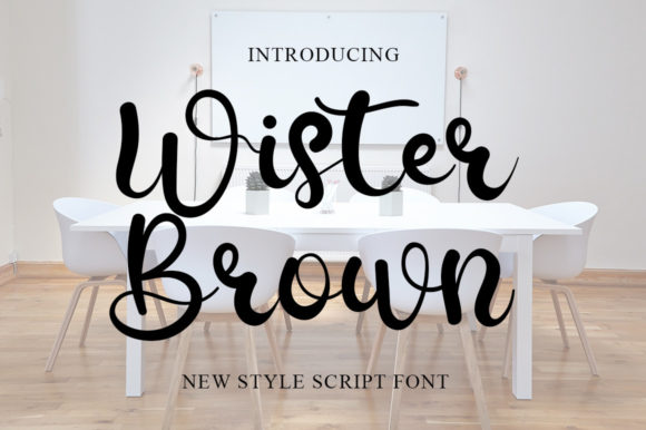Wister Brown Typeface for Elegant Branding